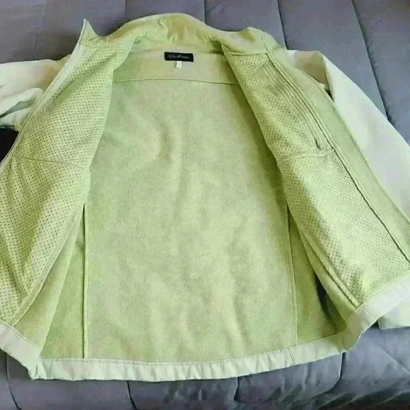 Outfitter Two Tone Green Outerwear Jacket Womans Size large - Picture 5 of 8